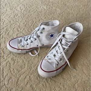 White Converse Sneakers Womens 7